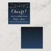 Sterrennacht Wedding Drink Ticket (Voorkant / Achterkant)