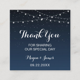 Sterrennacht Wedding Favor Label