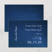 Sterrennacht Wedding opslaan Datum Save The Date (Voorkant / Achterkant)