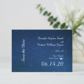 Sterrennacht Wedding opslaan Datum Save The Date (Staand voorkant)