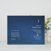 Sterrennacht Wedding Program (Staand voorkant)