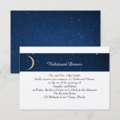 Sterrennacht Wedding Rehearsal Kaart (Voorkant / Achterkant)