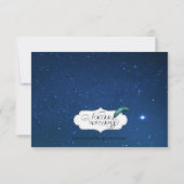 Sterrennacht Wedding Rehearsal Kaart (Achterkant)
