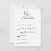 Sterrennacht Wedding RSVP-kaart RSVP Kaartje (Voorkant)