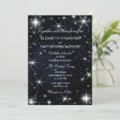 Sterrennacht Wedding Uitnodiging (Staand voorkant)