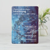 Sterrennacht Wedding Uitnodiging (Staand voorkant)