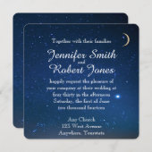 Sterrennacht Wedding Uitnodiging (Voorkant / Achterkant)