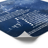 Sterrennacht Wegwerp Camera Instructiebord Poster (Hoek)