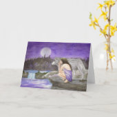 sterrennacht-Wenskaart Kaart (Gele Bloem)