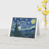 Sterrennacht Wenskaart Kaart (Gele Bloem)