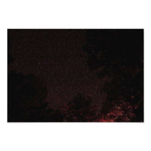 Sterrennacht, West Virginia Foto Afdruk (Voorkant)