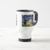 Sterrennacht - Wheaten Terrier 1 Reisbeker (Voorkant rechts)