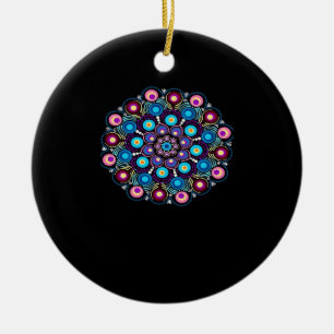 Sterrennacht Whimsigoth Dot Mandala Keramisch Ornament