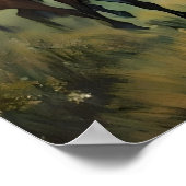 Sterrennacht wilde paarden poster (Hoek)