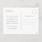 Sterrennacht Winter Sky Modern Elegant Chic Feestdagenkaart (Achterkant)