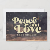 Sterrennacht Winter Sky Modern Elegant Chic Feestdagenkaart (Voorkant)