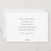 Sterrennacht Winter Sky Modern Elegant Chic Feestdagenkaart (Achterkant)