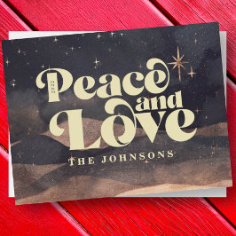 Sterrennacht Winter Sky Modern Elegant Chic Feestdagenkaart