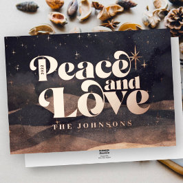 Sterrennacht Winter Sky Modern Elegant Chic Folie Feestdagenkaart