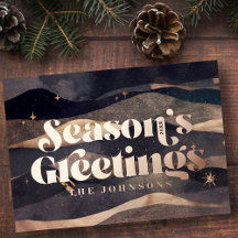 Sterrennacht Winterhemel Modern Elegant Chic