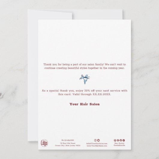 Sterrennacht Winterscape Vakantie Kaart (Achterkant)