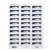 Sterrennacht Wolken Hemel Hemelse Adreslabels Etiket (Full Sheet)
