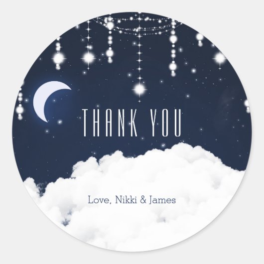 Sterrennacht Wolken Hemel Sticker (Voorkant)
