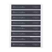 Sterrennacht Wraparound retouradreslabel (Vel)