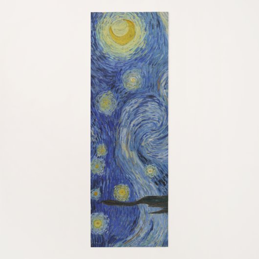 Sterrennacht Yoga Mat van Van Gogh (Achterkant)
