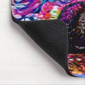 Sterrennacht Zwart Kitty Kat Muismat (Hoek)