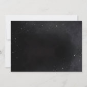 Sterrennacht zwart/roze drievoudig motorhandfastin save the date (Achterkant)