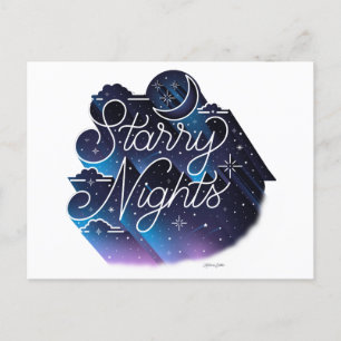 Sterrennachten/Briefkaart Feestdagenkaart