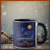 Sterrennachten en Cabine Lichte Retro Zonsondergan Mok