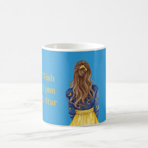 Sterrennachten Manen Meisje Bruin Haar Koffiemok