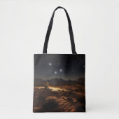 Sterrennachtwoestijn Tote Bag (Voorkant)