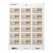 Sterrenoogzwanen adreslabel etiket (Full Sheet)
