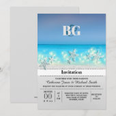 Sterrenparadijs blauwe wateren tropisch strand kaart (Voorkant / Achterkant)