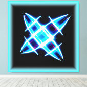 Sterrenpatronen. Bestel nu Canvas Afdruk (Insitu (Houten vloer))