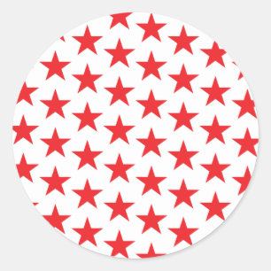 Sterrenpatroon 14 ronde sticker