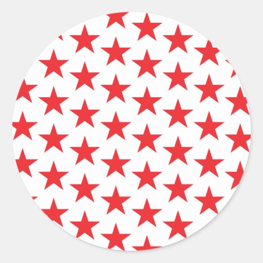 Sterrenpatroon 14 ronde sticker (Voorkant)