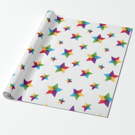 Sterrenpatroon Cadeaupapier (Uitgerold)