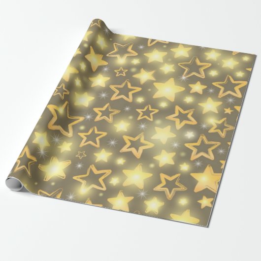 Sterrenpatroon Cadeaupapier (Uitgerold)