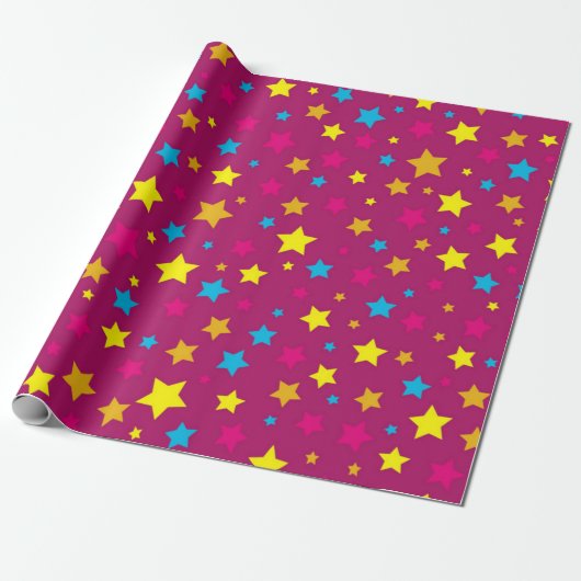 Sterrenpatroon Cadeaupapier (Uitgerold)