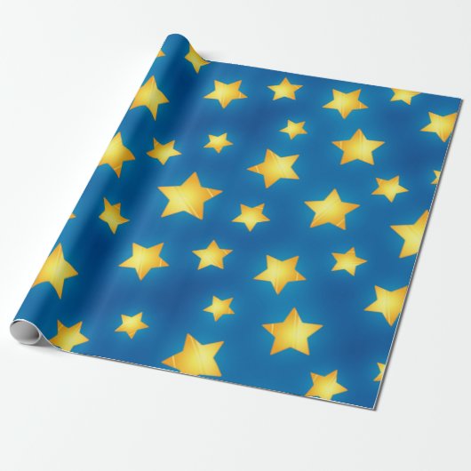 Sterrenpatroon Cadeaupapier (Uitgerold)