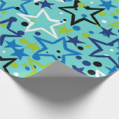 Sterrenpatroon Cadeaupapier (Hoek)