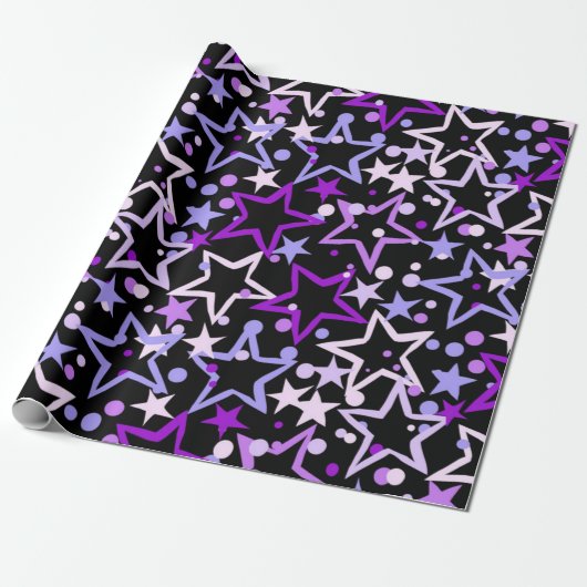 Sterrenpatroon Cadeaupapier (Uitgerold)