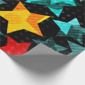 Sterrenpatroon Cadeaupapier (Hoek)