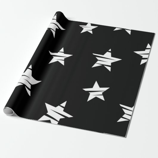 Sterrenpatroon Cadeaupapier (Uitgerold)