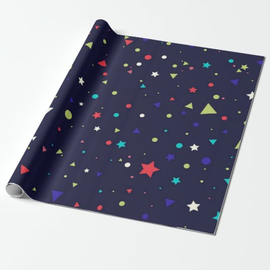 Sterrenpatroon Cadeaupapier (Uitgerold)