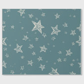 Sterrenpatroon Cadeaupapier (Vlak)